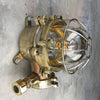 industrial style outdoor cast brass explosion proof bulkhead wall light made c1970.