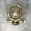 industrial style outdoor cast brass explosion proof bulkhead wall light made c1970.