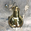 A reclaimed retro industrial cast brass directional outdoor wall washer light.