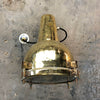 A vintage industrial brass directional wall light made in Japan