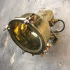A vintage industrial brass directional wall light made in Japan