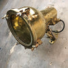 A vintage industrial brass directional wall light made in Japan