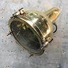 A vintage industrial brass directional wall light made in Japan