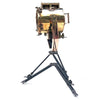 Reclaimed Industrial Copper & Brass Searchlight Tripod Floor Lamp
