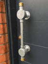 Industrial style galvanised long door handle