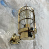 Vintage industrial solid brass ship wall light by Industria Rotterdam