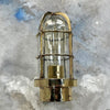 Vintage industrial solid brass ship wall light by Industria Rotterdam