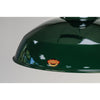 Enamel Green Factory Pendant Light. Traditional 16" Factory Ceiling Light by Thorlux