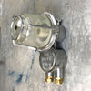 An outdoor retro industrial aluminium wall light by EOW.