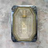 Vintage British made cast aluminium bulkhead wall lighting by Victor with a prismatic glass cover