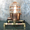 Retro industrial Copper and Brass steampunk style Table Lamp