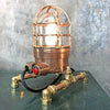 Retro industrial Copper and Brass steampunk style Table Lamp