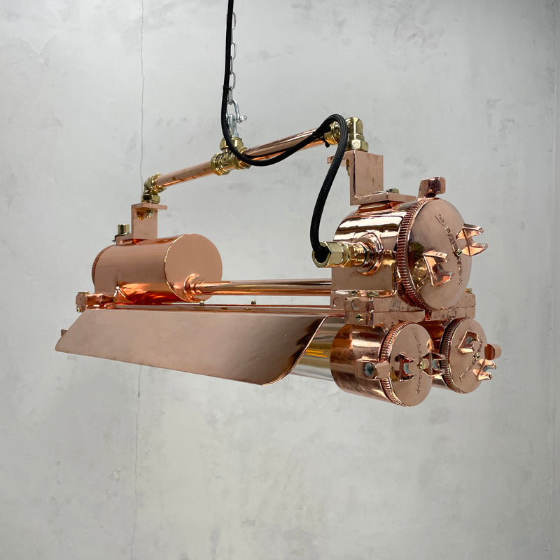 Shop the Edison strip light which has a copper finish and dimmable Edison LED tubes. A vintage industrial ceiling light for ultimate industrial chic. With worldwide shipping. 