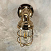 Outdoor vintage wall light made by Crouse Hinds using Bronze and glass. A highly robust vintage industrial outdoor wall sconce for all weathers