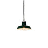 buy the green enamel pendant light by Thorlux. Factory lighting based on the original 190's factory lights, these timeless green ceiling lights are ideal for modern interiors.