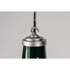 buy the green enamel pendant light by Thorlux. Factory lighting based on the original 190's factory lights, these timeless green ceiling lights are ideal for modern interiors.