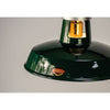 buy the green enamel pendant light by Thorlux. Factory lighting based on the original 190's factory lights, these timeless green ceiling lights are ideal for modern interiors.