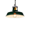 buy the green enamel pendant light by Thorlux. Factory lighting based on the original 190's factory lights, these timeless green ceiling lights are ideal for modern interiors.
