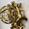 Vintage industrial bronze and brass flameproof wall cage light manufactured by Morio Denki