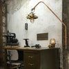 Industrial Cantilever Wall Pendant - Green Shade