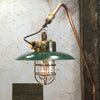 Industrial Cantilever Wall Pendant - Green Shade