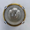 Vintage industrial Small Brass Circular Holophane Wall Light