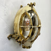 Vintage Brass Bulkhead Light | Nautical Reclaimed Light