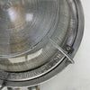Vintage cast aluminium round bulkhead light with diffusion glass, made in GDR by EOW in the 1970's. Vintage industrial lighting which has been carefully restored