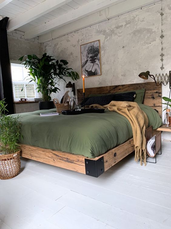 industrial farmhouse bedroom ideas