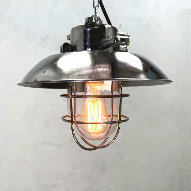 Shop our vintage Industrial cage lighting collection 