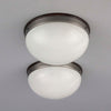 Vintage Czech Opaline Flush Mount Wall or Ceiling Light - 33cm