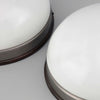Vintage Czech Opaline Flush Mount Wall or Ceiling Light - 33cm