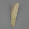 a retro curved glass wall sconce uplighter with a yellowy tint for soft warm illumination