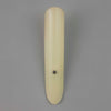 a retro curved glass wall sconce uplighter with a yellowy tint for soft warm illumination