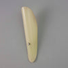 a retro curved glass wall sconce uplighter with a yellowy tint for soft warm illumination