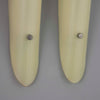 a retro curved glass wall sconce uplighter with a yellowy tint for soft warm illumination