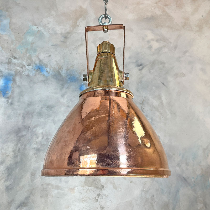 Shop our vintage copper ceiling light. Ideal Industrial style farmhouse kitchen lighting and compatible with LED light bulbs. Worldwide shipping available. 