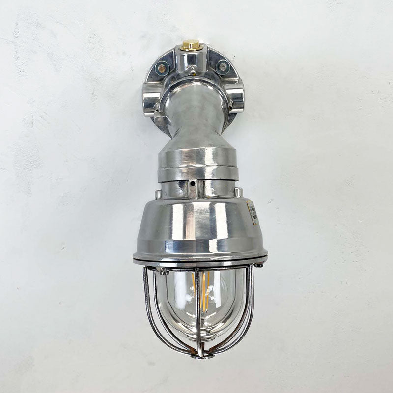 Flameproof aluminium wall sconce suitable for outdoor use. Tilting wall light also great for modern interiors made by DTS and Italian company
