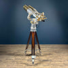 Large Vintage Japanese 20x120 binoculars with illumination controls on hardwood and aluminium tripod professionally restored for sale