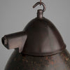 Small Black bakelite vintage industrial ceiling light