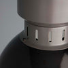 Black Enamel Retro Industrial Pendant Light by Elektrosvit