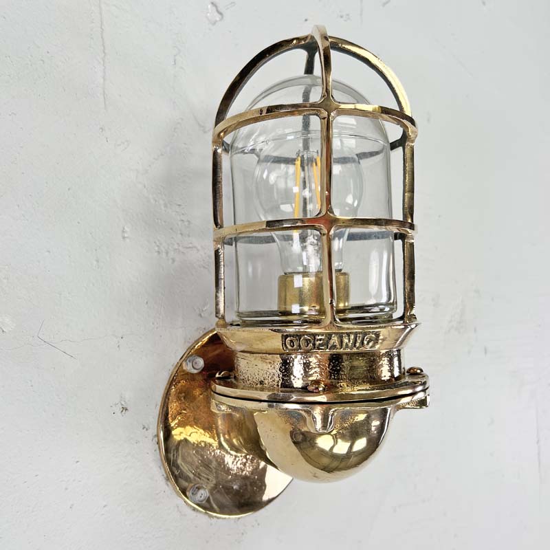 The Oceanic bronze wall light is ideal for creating industrial style interiors. Vintage industrial wall fixtures reclaimed from decommissioned cargo ships and professionally restored compatible with LED light bulbs and ready to install.&nbsp;