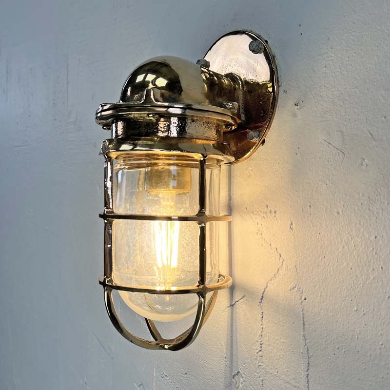 The Oceanic bronze wall light is ideal for creating industrial style interiors. Vintage industrial wall fixtures reclaimed from decommissioned cargo ships and professionally restored compatible with LED light bulbs and ready to install