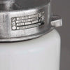 Close-up of a label on a white appliance with metallic top, indicating 'Made in Czechoslovakia'.