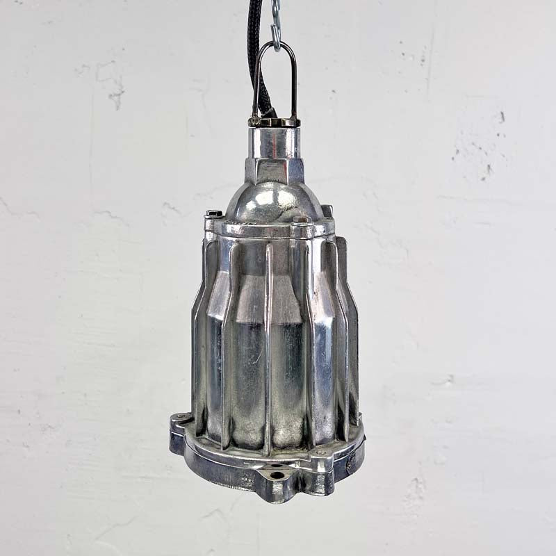 Shop the small industrial spotlights reclaimed and restored by Loomlight ready for industrial style interiors. Great small downlighting for hanging in multiples over a dining table, kitchen island or anywhere you want directional down light. Compatible with LED light bulbs