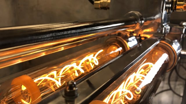 Vintage Industrial Aluminium Edison LED Tube Ceiling Strip Lighting