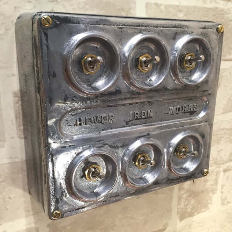 6 gang industrial light switch.