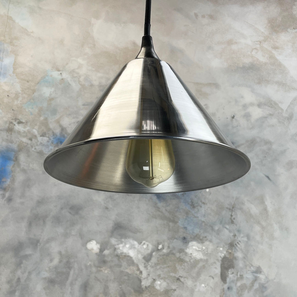 Small Aluminium hanging bedside lights. Ideal down lighting and ceiling lighting for low level and directional illumination