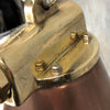 copper vintage industrial ceiling pendant light, conical shaped.