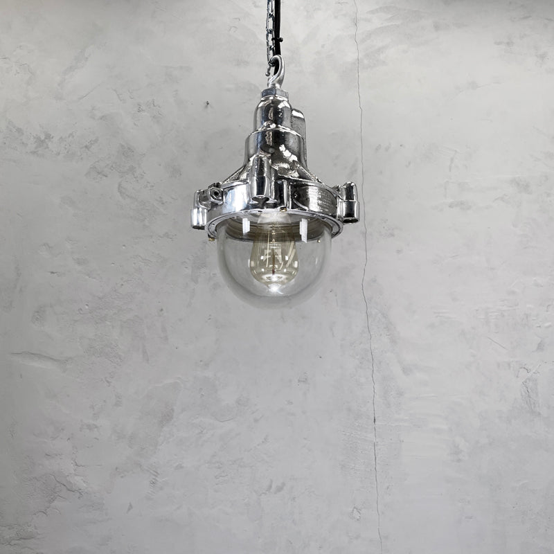 small industrial style cast aluminium ceiling pendant lighting by Ito denki